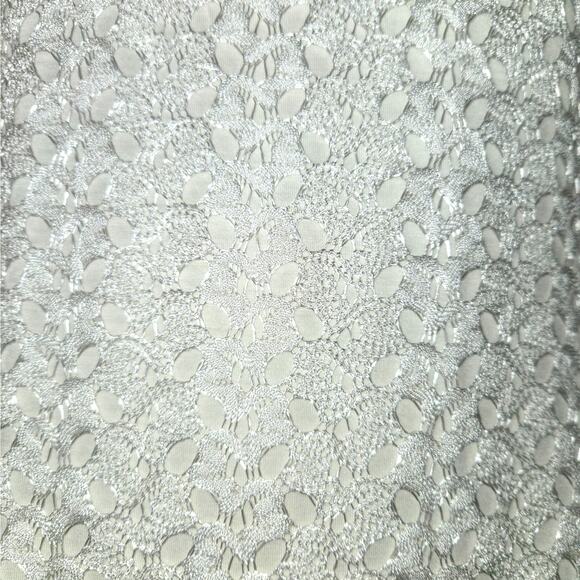 Gilli Dress Womens Small White Mini Dress Lace Overlay Stretch Flowy Cottagecore - Picture 13 of 13